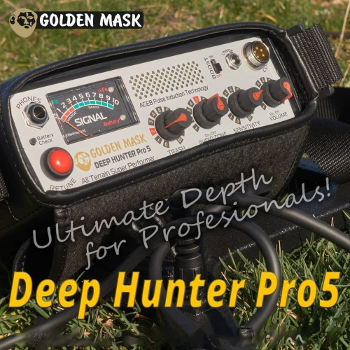 Golden Mask Deep Hunter Pro 5 Treasure Detector